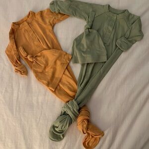 GOUMI KIDS X BABYLIST | Bamboo & Organic Cotton Gowns with matching hat